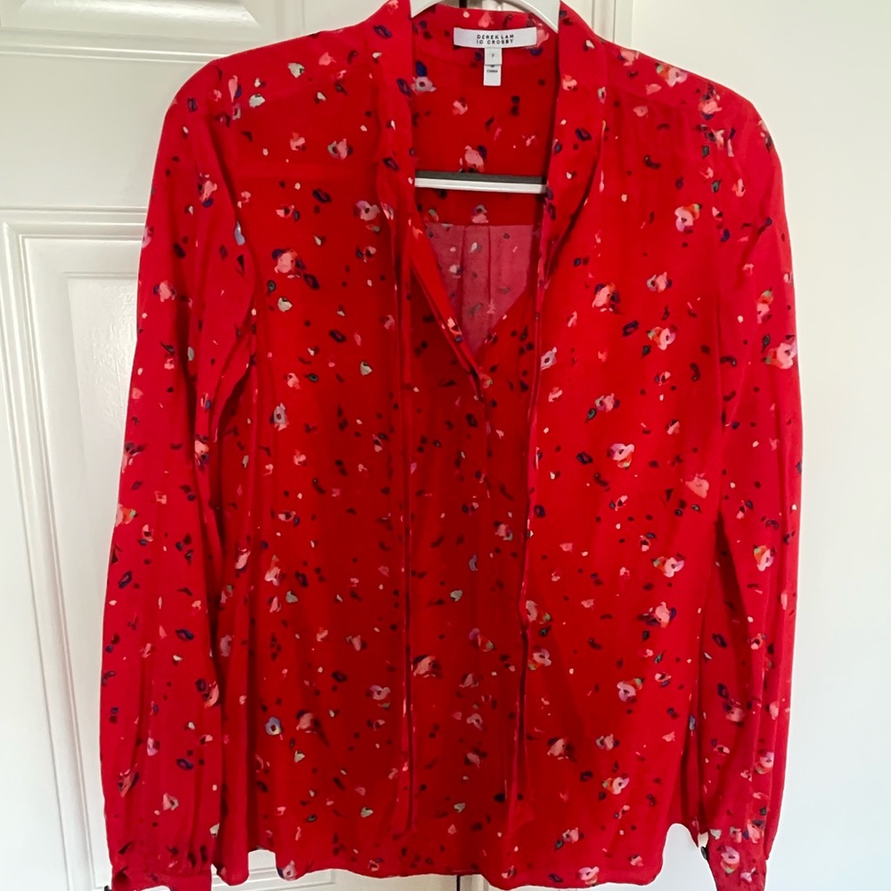 10 Crosby Derek Lam floral blouse